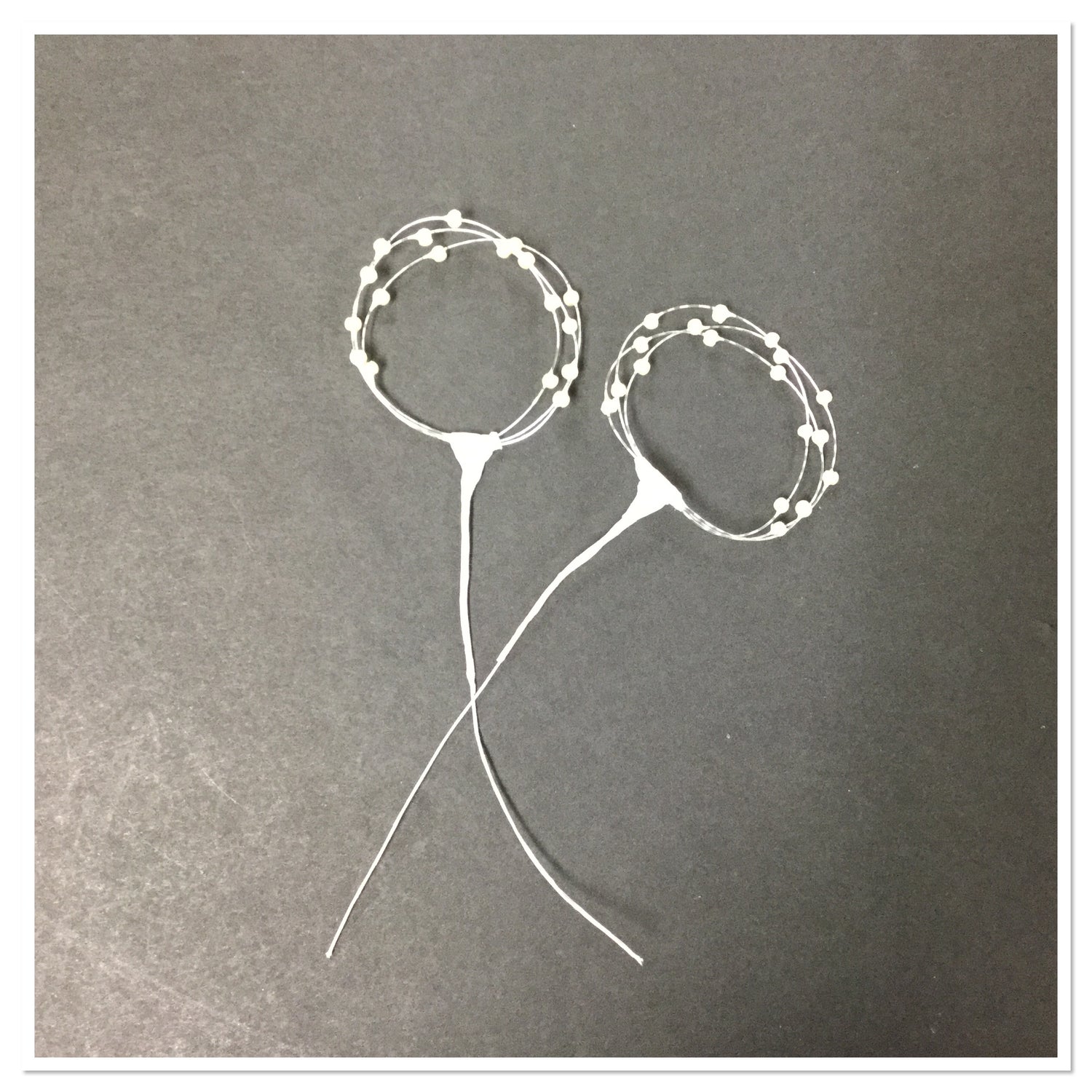 Clear Pearl Loop 1.5” Embellishment Scrapbooksrus