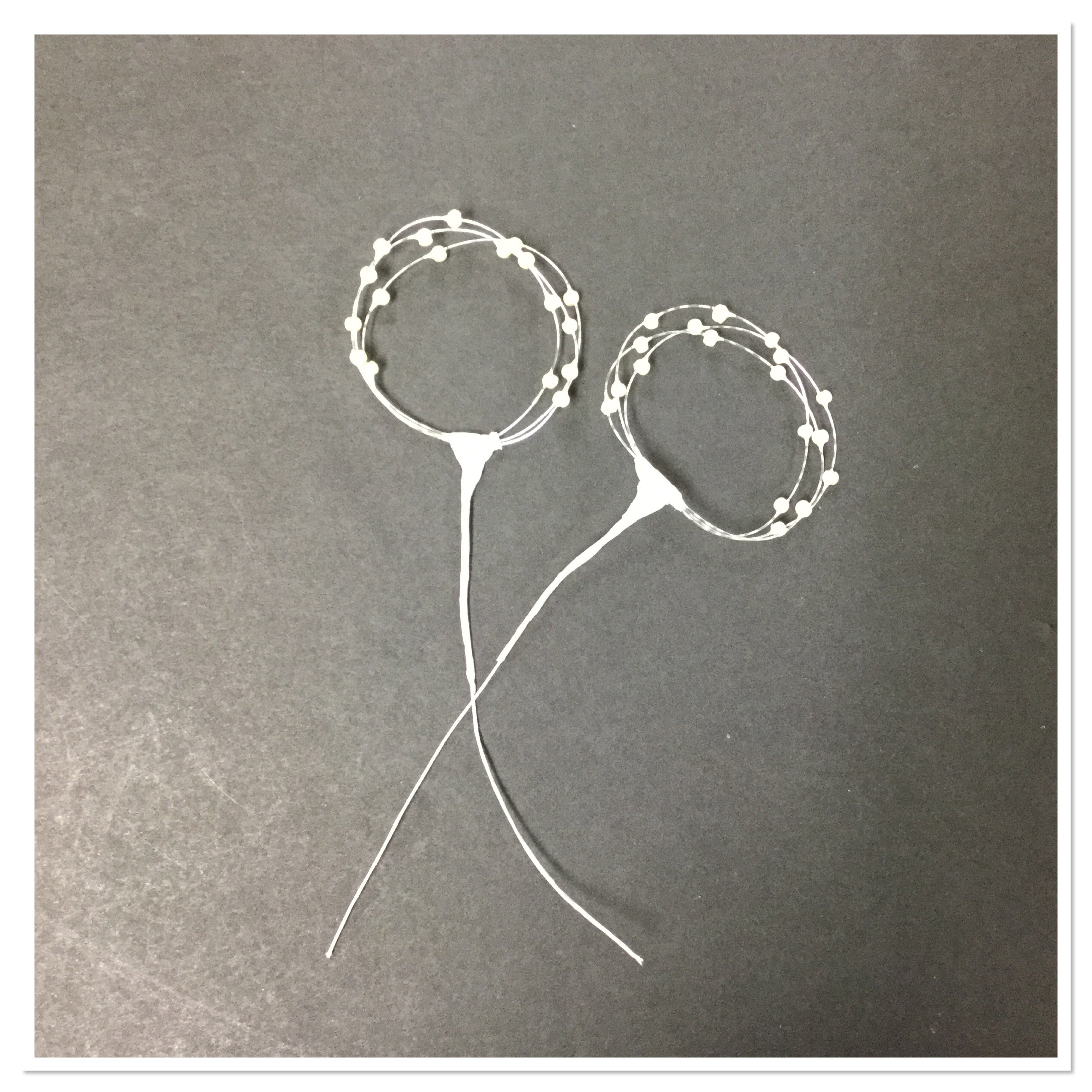 Clear Pearl Loop 1.5” Embellishment Scrapbooksrus