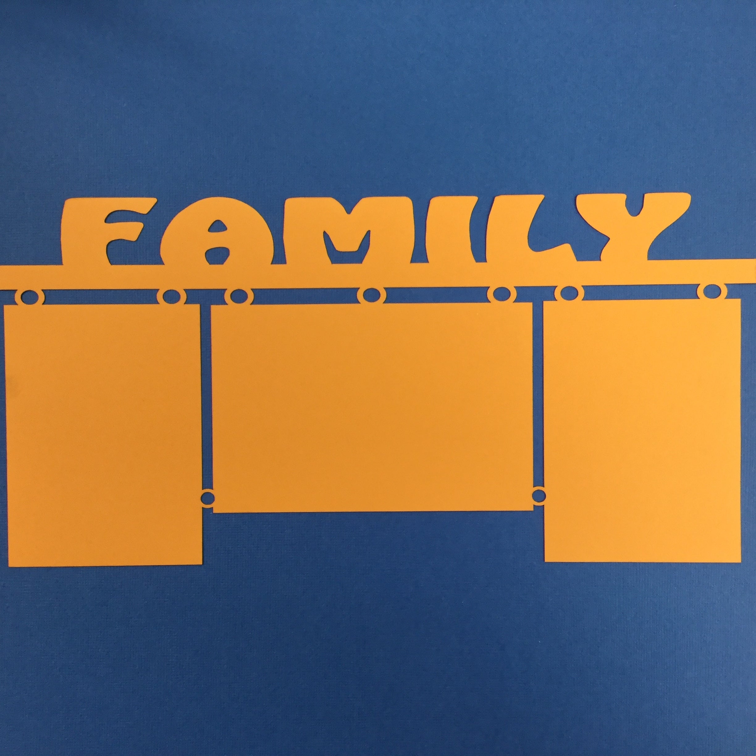 FAMILY FRAME PAGE BORDER Die Cut Scrapbooksrus