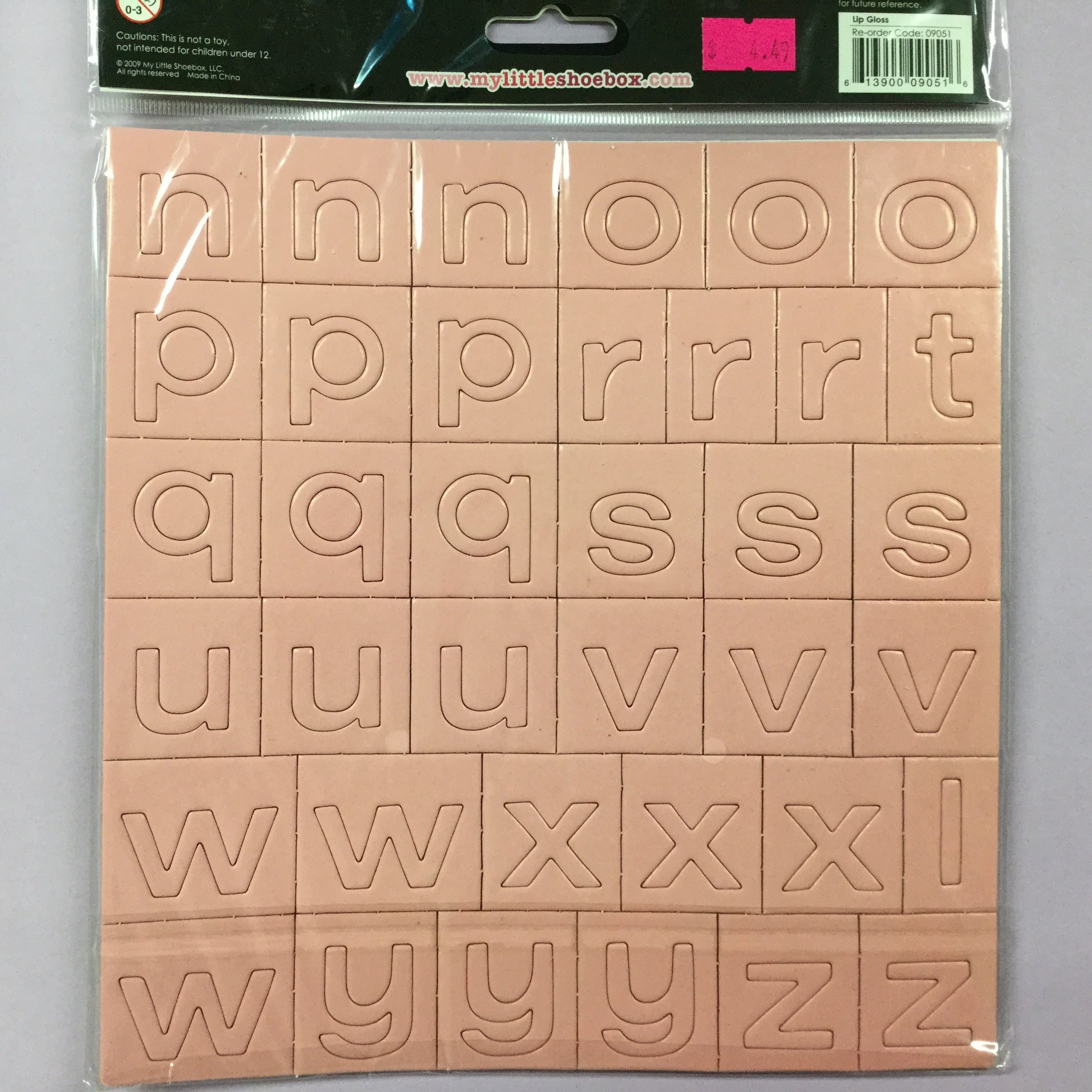 My Little Shoebox Photo Safe Chipboard Alphabet 75pc Scrapbooksrus