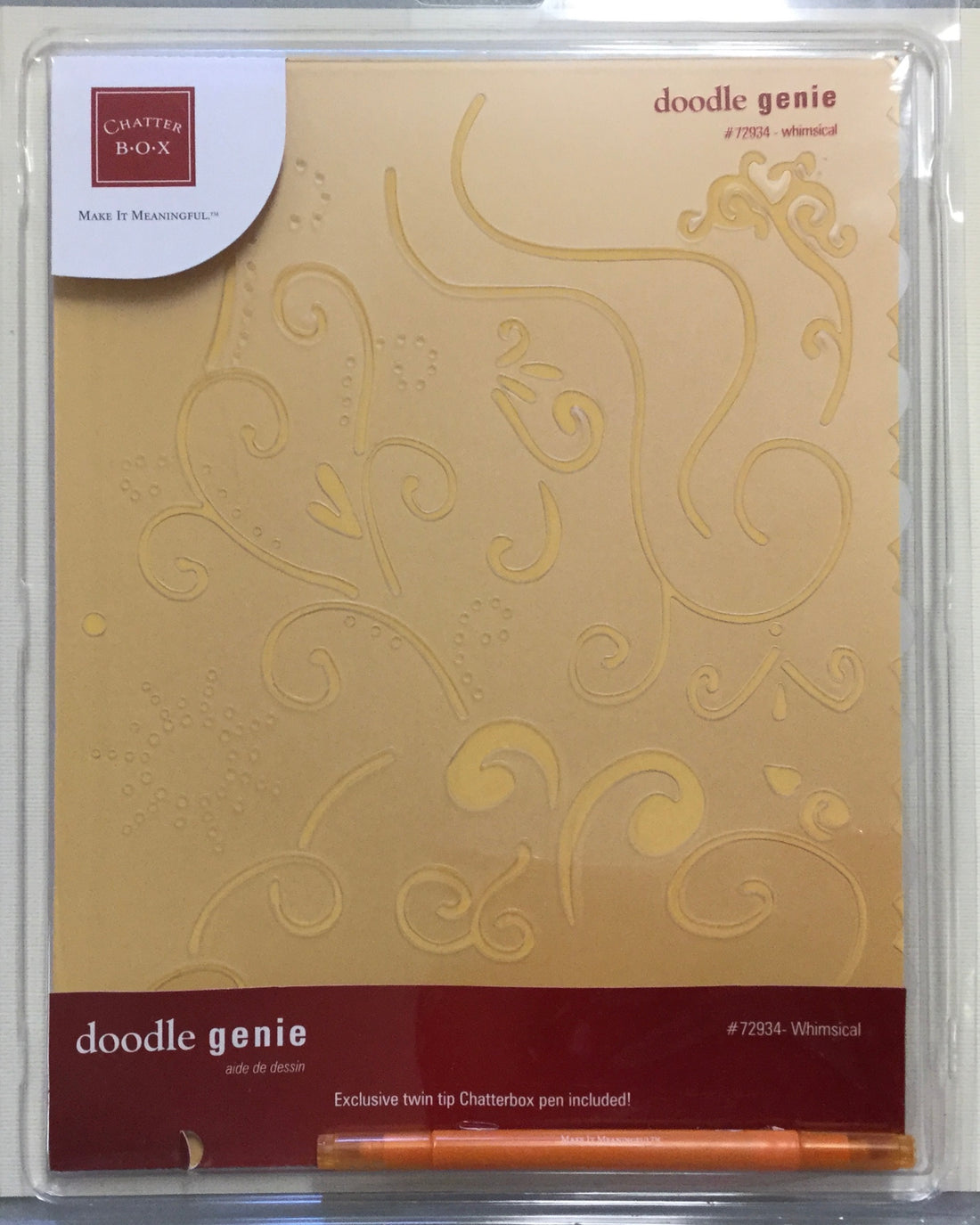 Chatter Box Doodle Genie WHIMSICAL Stencil Scrapbooksrus