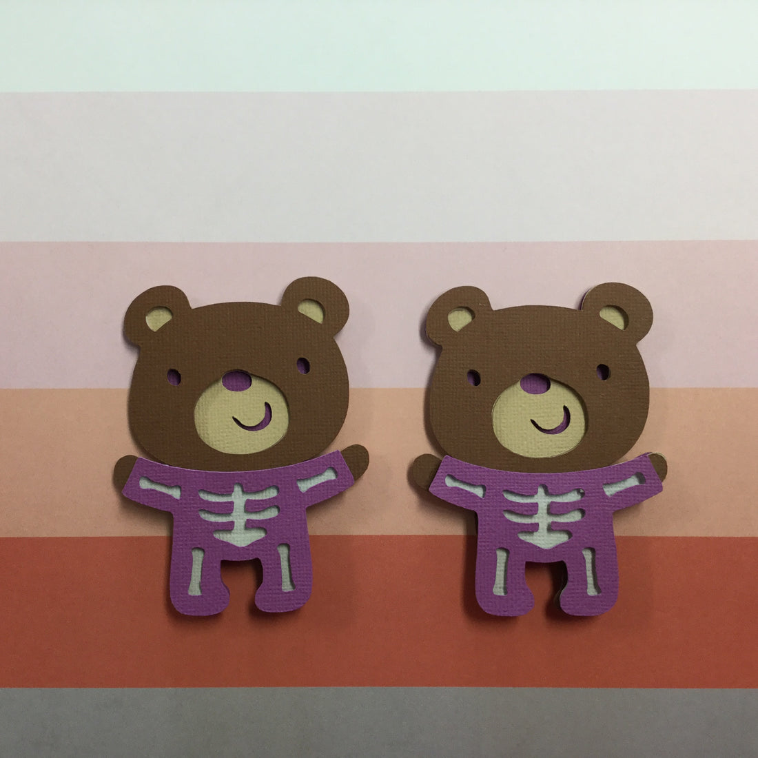 Teddy Bear SKELETON Die Cut Embellishment Scrapbooksrus