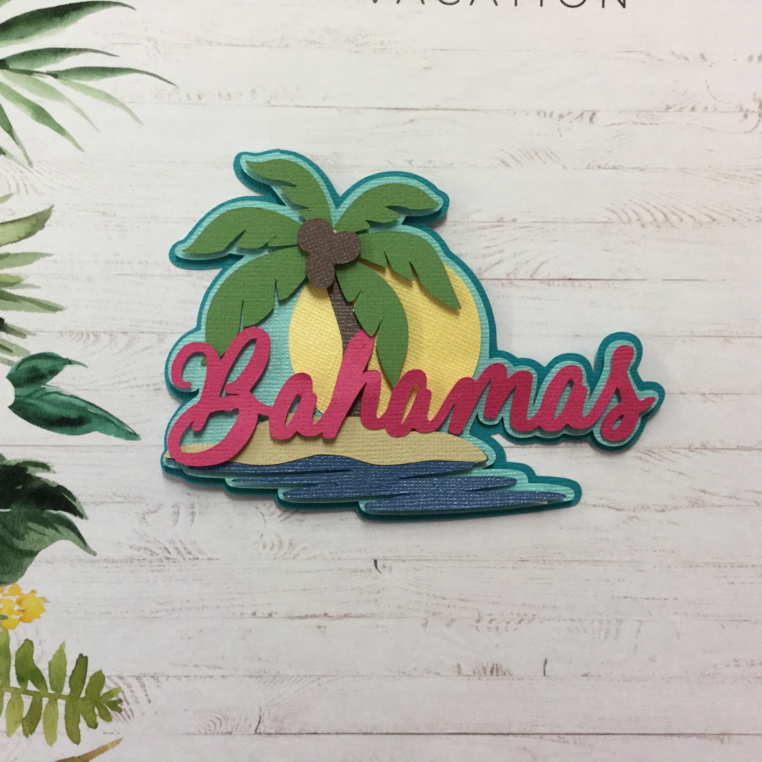 BAHAMAS Travel Scrapbook Die Cuts Scrapbooksrus