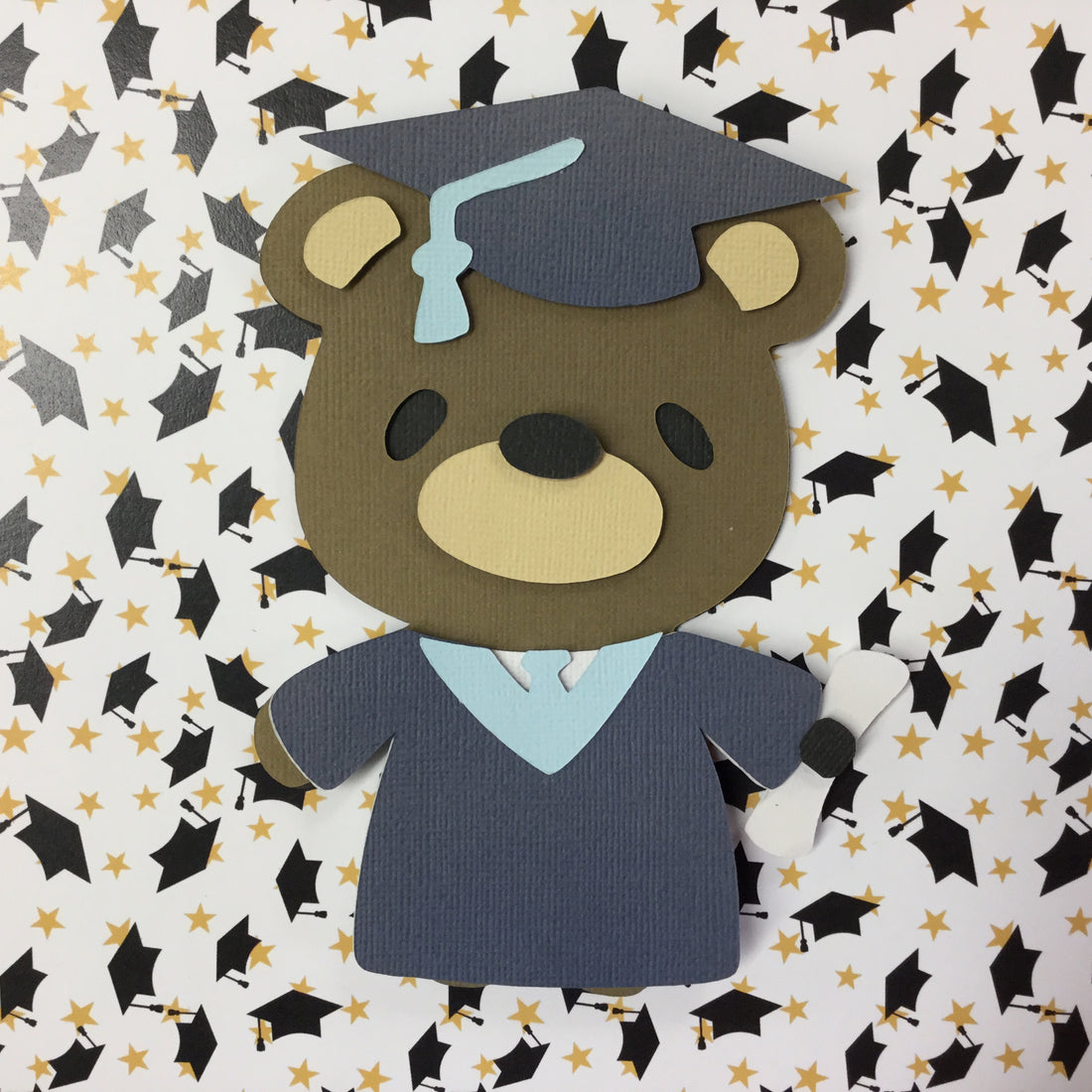 Teddy Bear GRADUATE Die Cut Embellishment Scrapbooksrus