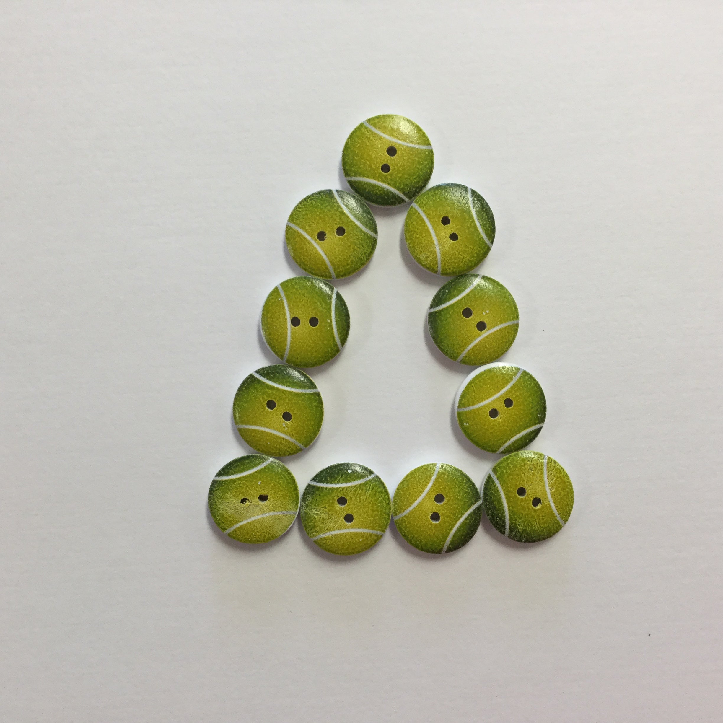 Sports Button TENNIS 1pc 3/4” Round Scrapbooksrus