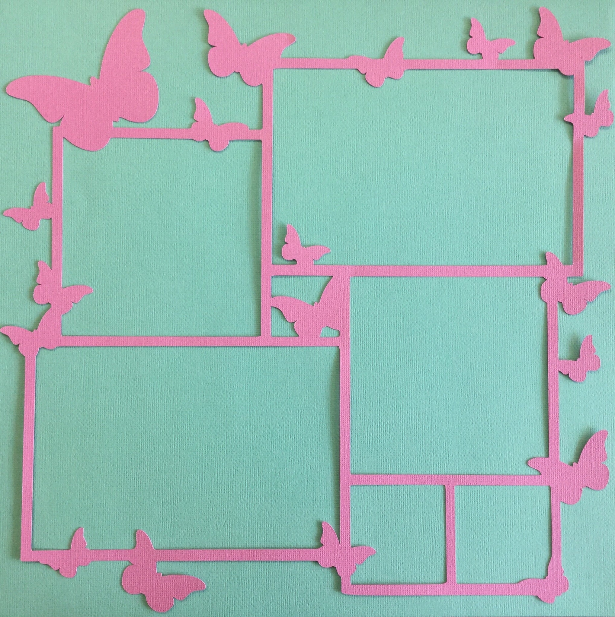 Butterfly Scrapbook Page Frame Overlay ScrapbooksRUs