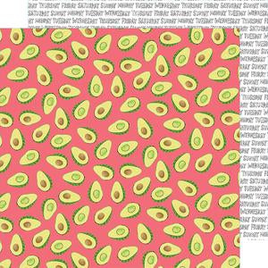 Amy Tangerine Stay Sweet EVERYDAY AVOCADOS 12"X12" Paper Scrapbooksrus