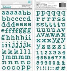 American Crafts THICKERS Mermaid Glitter Foam Letter Stickers Scrapbooksrus