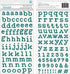 American Crafts THICKERS Mermaid Glitter Foam Letter Stickers Scrapbooksrus