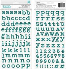 American Crafts THICKERS Mermaid Glitter Foam Letter Stickers Scrapbooksrus 