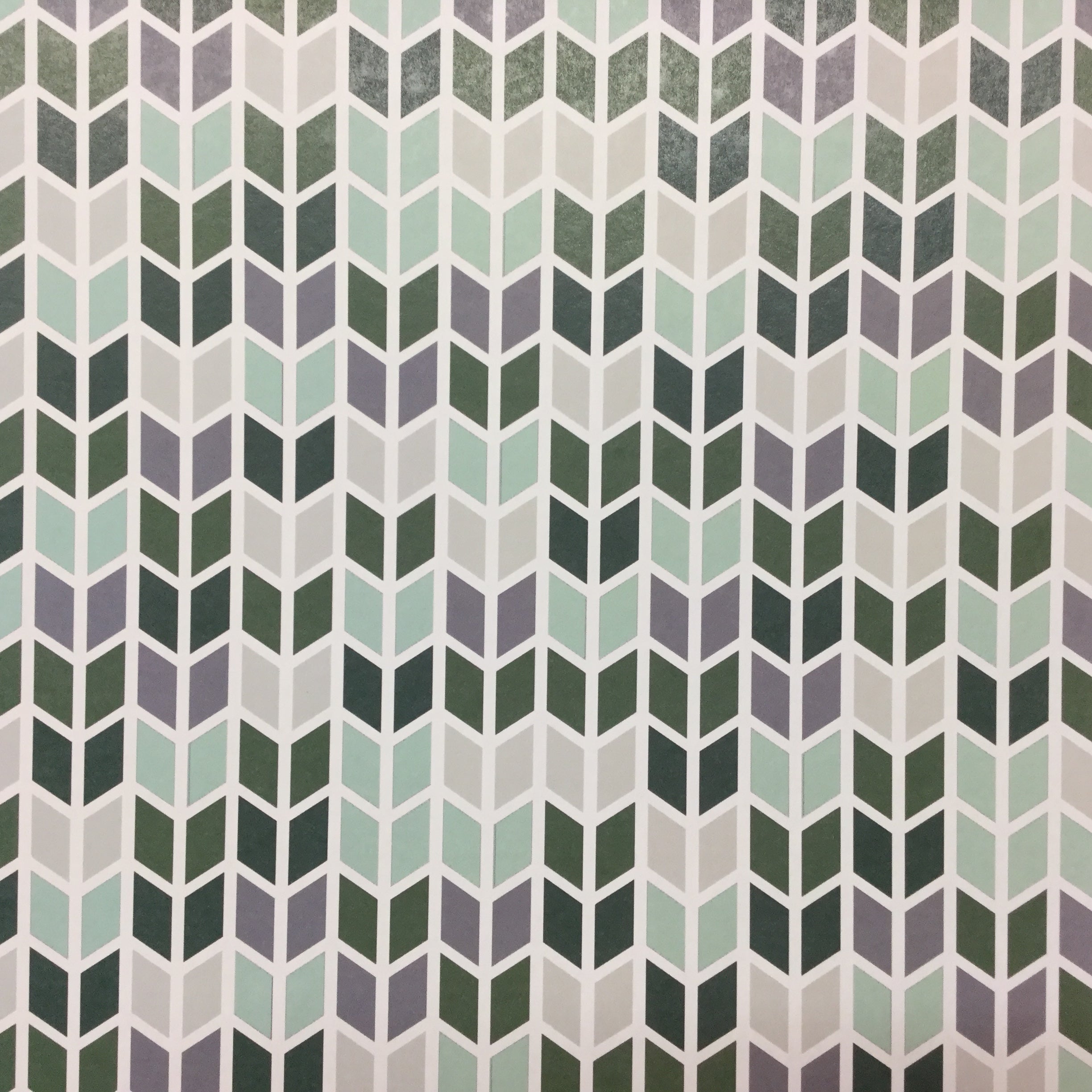 Arrows & Diamonds GREEN GRAY 12"X12" Scrapbook Customs Paper Scrapbooksrus
