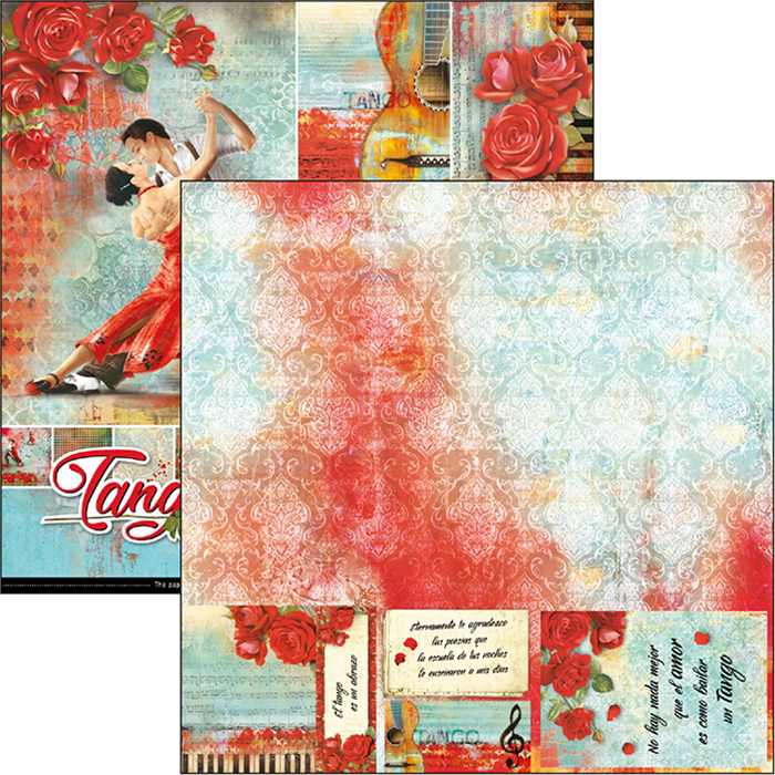 Ciao Bella TANGO Paper Pad 12 Sheets Scrapbooksrus