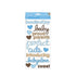 Pebbles BUNDLE OF JOY - BOY Accent & Phrase Stickers 6"X12" 14 pc Scrapbooksrus