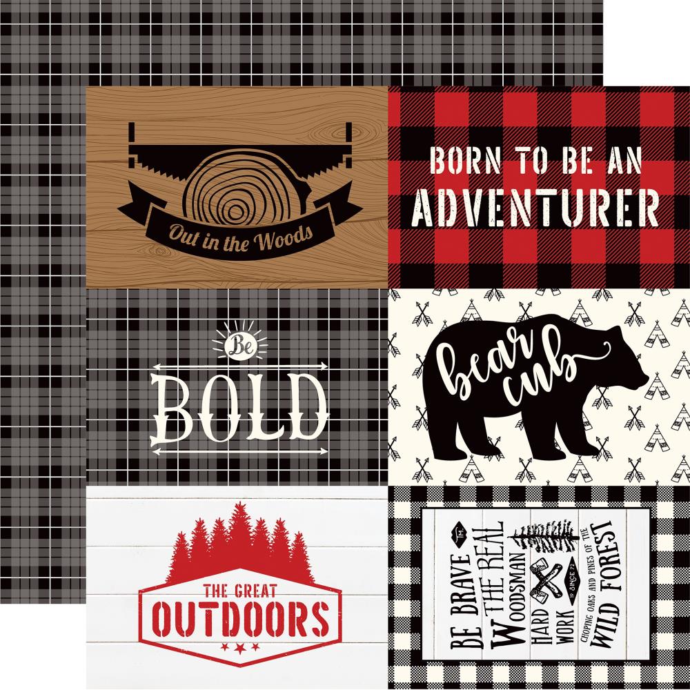 Echo Park LITTLE LUMBERJACK Collection 12"X12" Cardstock Paper