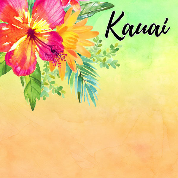 Page Kit Scrapbook KAUAI HAWAII KIT 10 pc. Scrapbooksrus