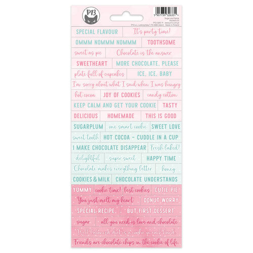 P13 SUGAR AND SPICE Stickers 45pc Scrapbooksrus