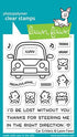 Lawn Fawn CAR CRITTERS Clear Stamps 4"X3" Scrapbooksrus
