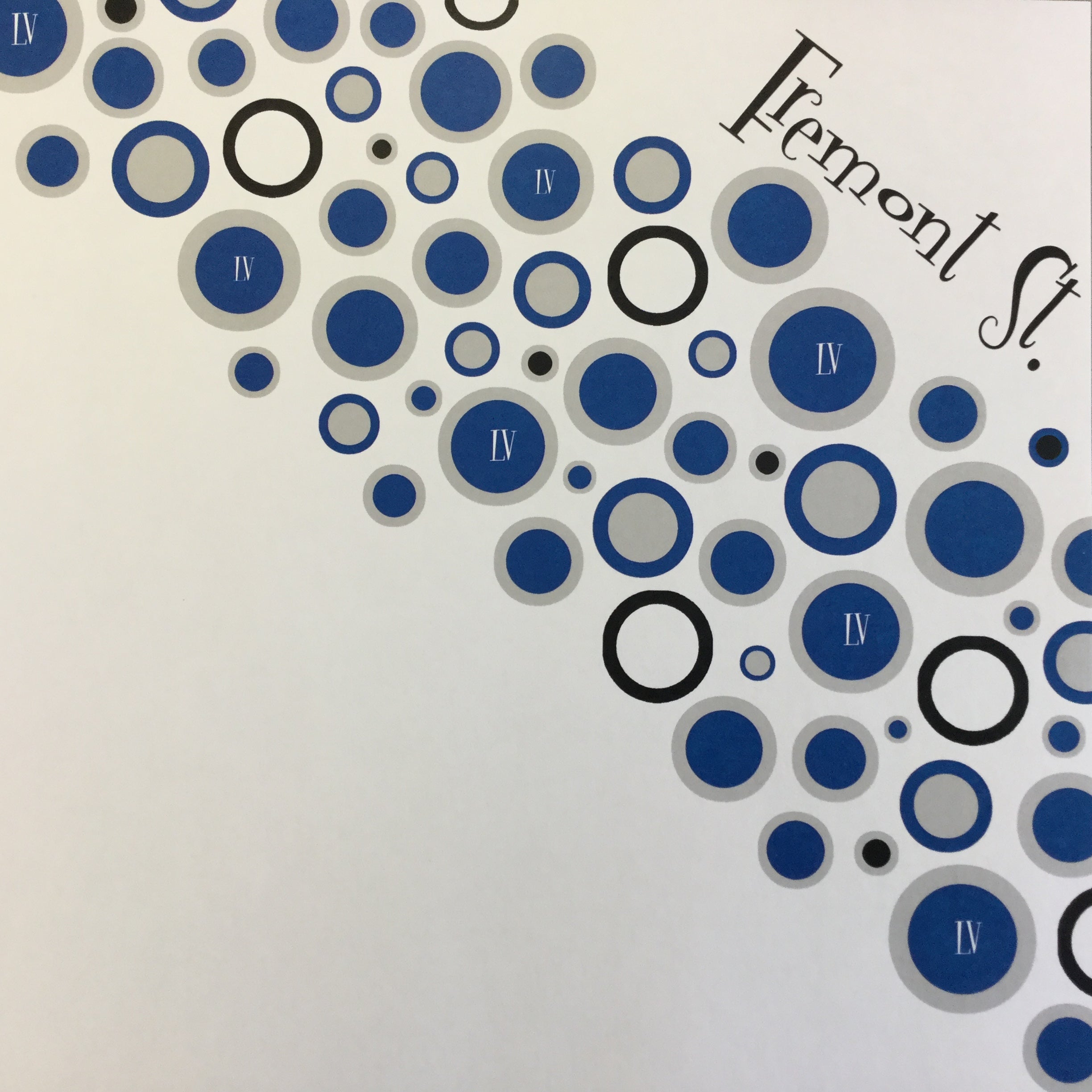 Retro Right FREMONT ST BLUE 12"X12" Downtown Las Vegas Scrapbook Paper Scrapbooksrus Las Vegas