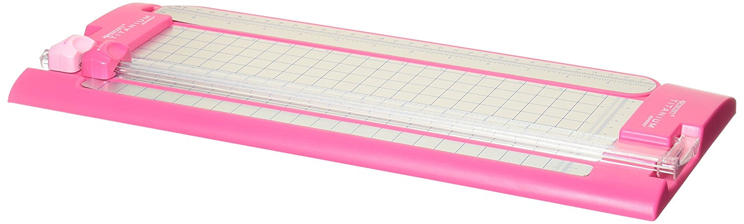 Westcott PINK Multi Purpose Titanium Paper Trimmer 6”x12” Scrapbooksrus