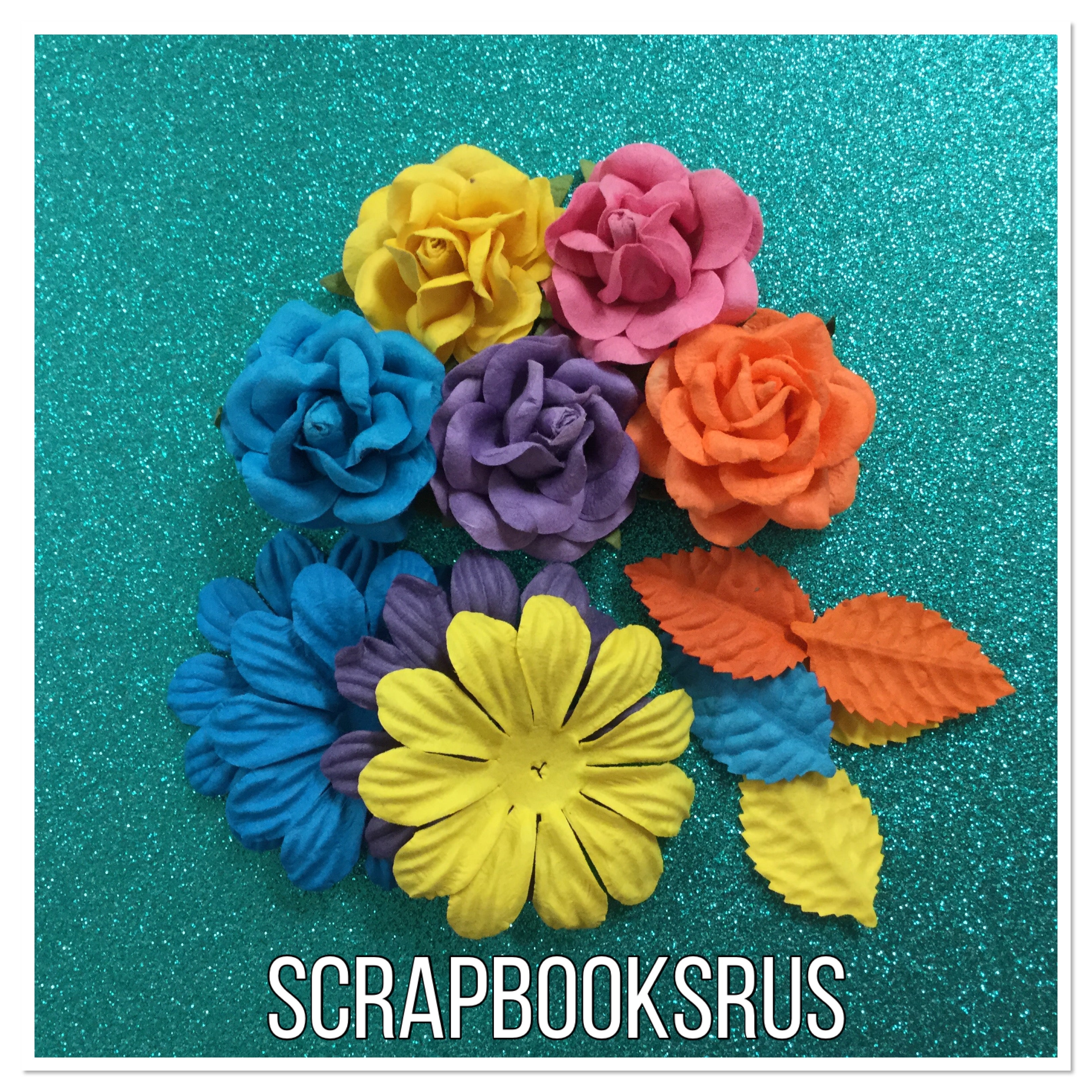 Sweet Roses Leaves and Big Daisies 14 pc