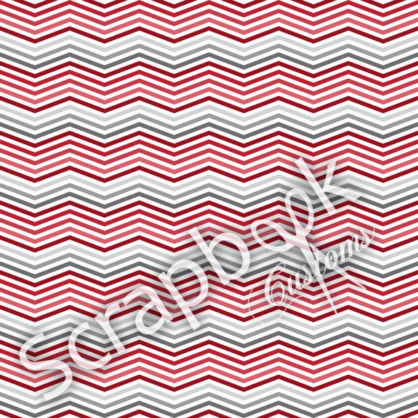 Racing 5K & RED CHEVRON Sports 12X12 Paper Sheet Scrapbook Customs