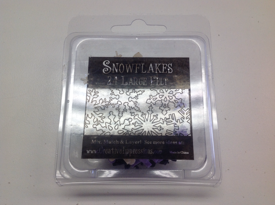 Creative Impression Snowflakes Large Felt 24pc