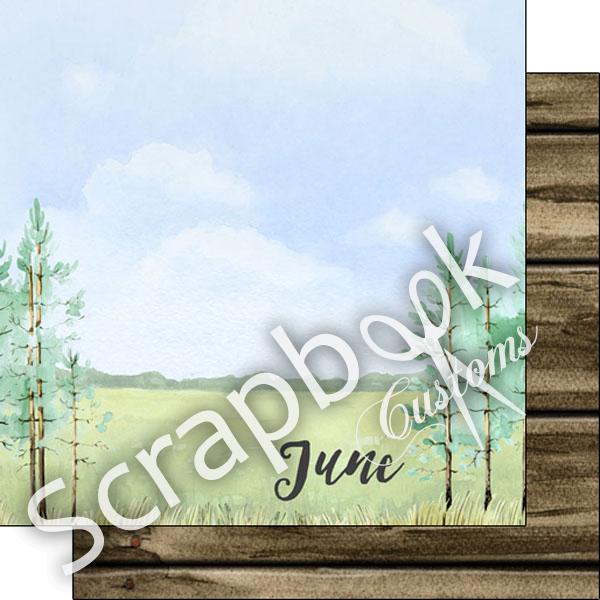JUNE MEMORIES 12"X12" Scrapbook Customs Paper