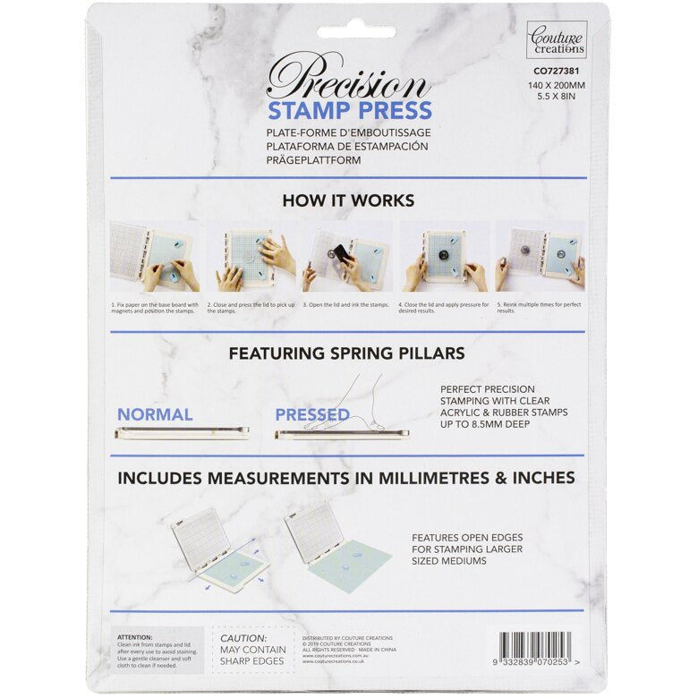 Couture Creations Precision STAMP PRESS Scrapbooksrus