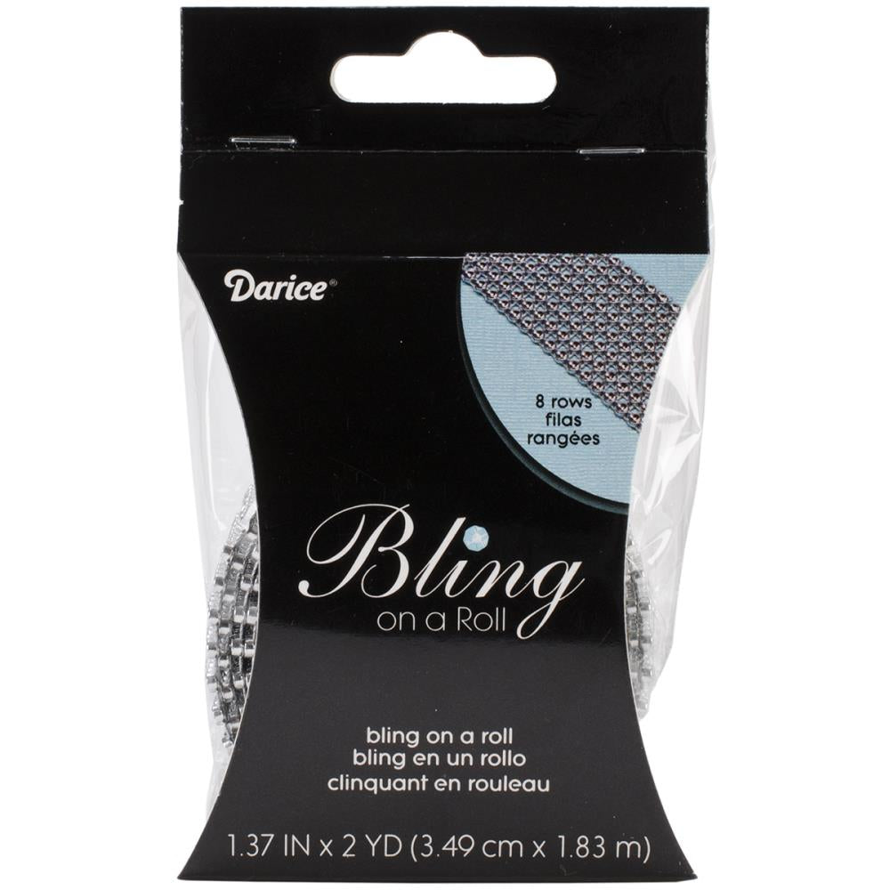 Darice BLING ON A ROLL SILVER 2 yard Scrapbooksrus