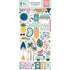 Echo Park 6"x12" POOL PARTY Chipboard Accents Sticker 56pc Scrapbooksrus