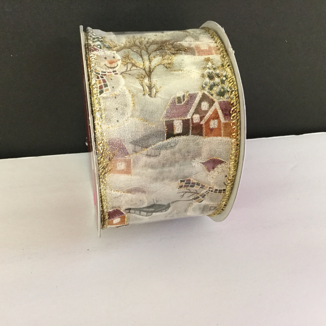 Holiday Bow-Tique WINTER Wire Edge Ribbon 30ft Scrapbooksrus