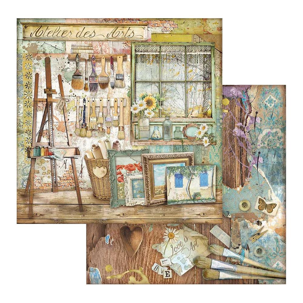 Stamperia ATELIER DES ARTS SBB775 12"X12" Scrapbook Paper Scrapbooksrus