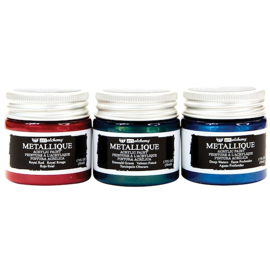 Prima Finnabair Art Alchemy MEDIEVAL Acrylic Paint 3 pc Scrapbooksrus