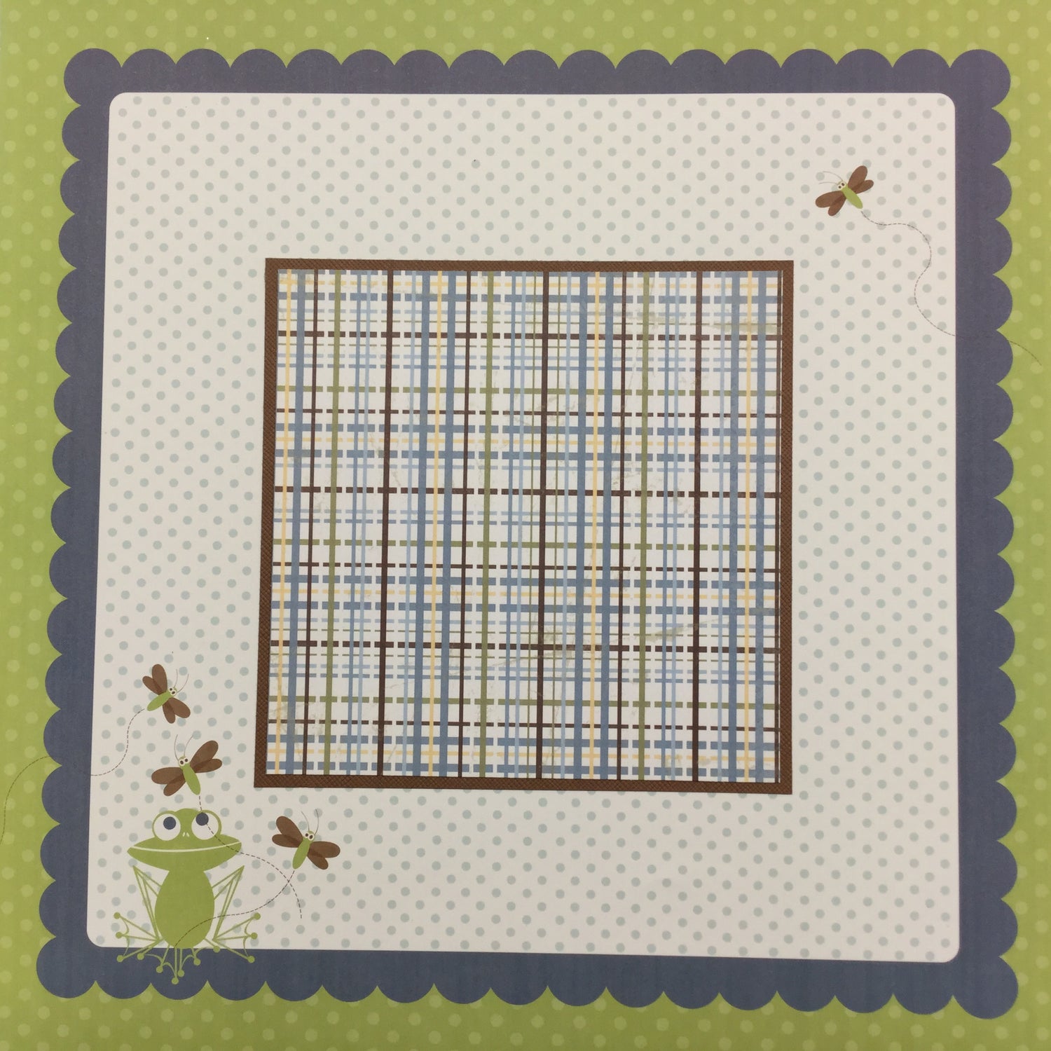 Premade BABY ANIMALS (2) 12”X12” Scrapbook Pages Scrapbooksrus