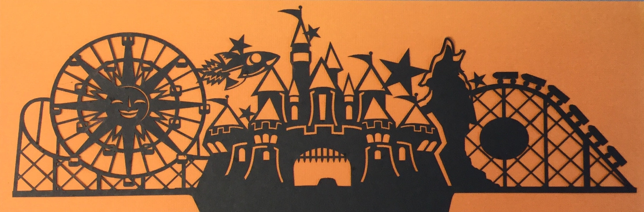CALIFORNIA ADVENTURE Black Laser Cuts Scrapbooksrus