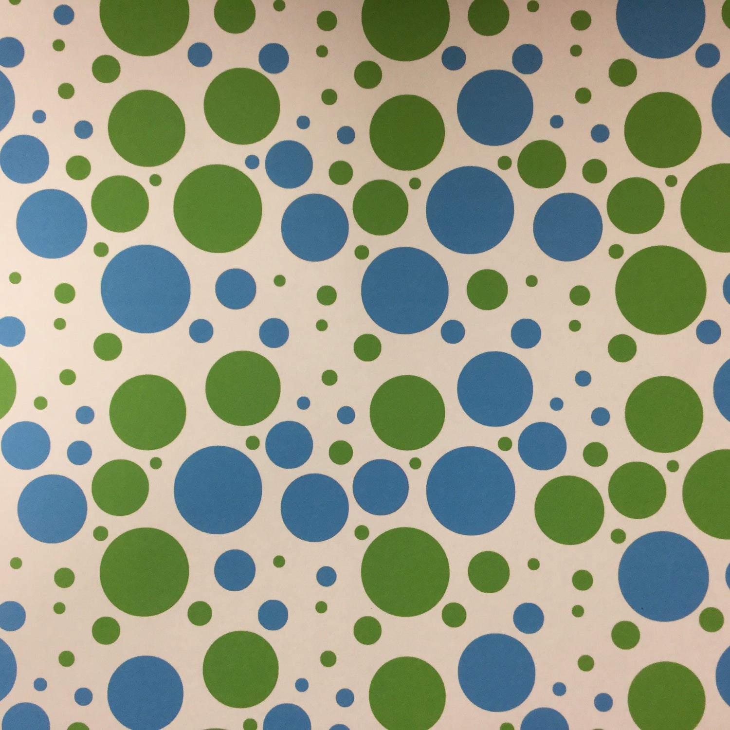 Magical VEGAS MEMORIES DOTS  Blue and Green 12X12 Scrapbook Paper Scrapbooksrus