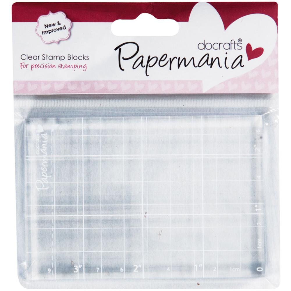 Docrafts Papermania CLEAR STAMP BLOCK 2 3/4 x 4” Scrapbooksrus