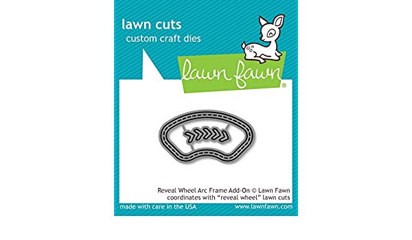 Lawn Cuts REVEAL WHEEL ARC FRAME ADD ON Custom Craft Die 2pc Scrapbooksrus