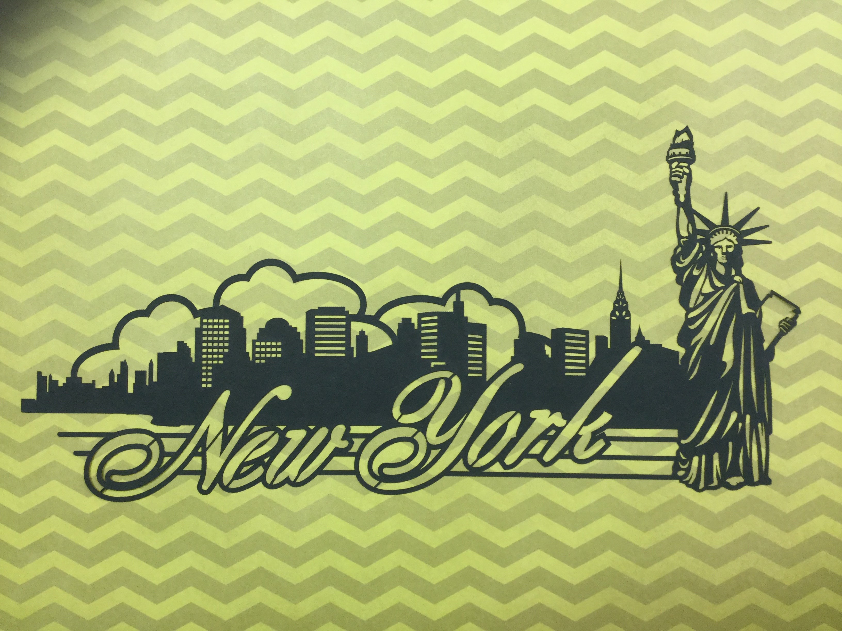 New York State Overlay Scrapbook Die Cut @ Scrapbooksrus
