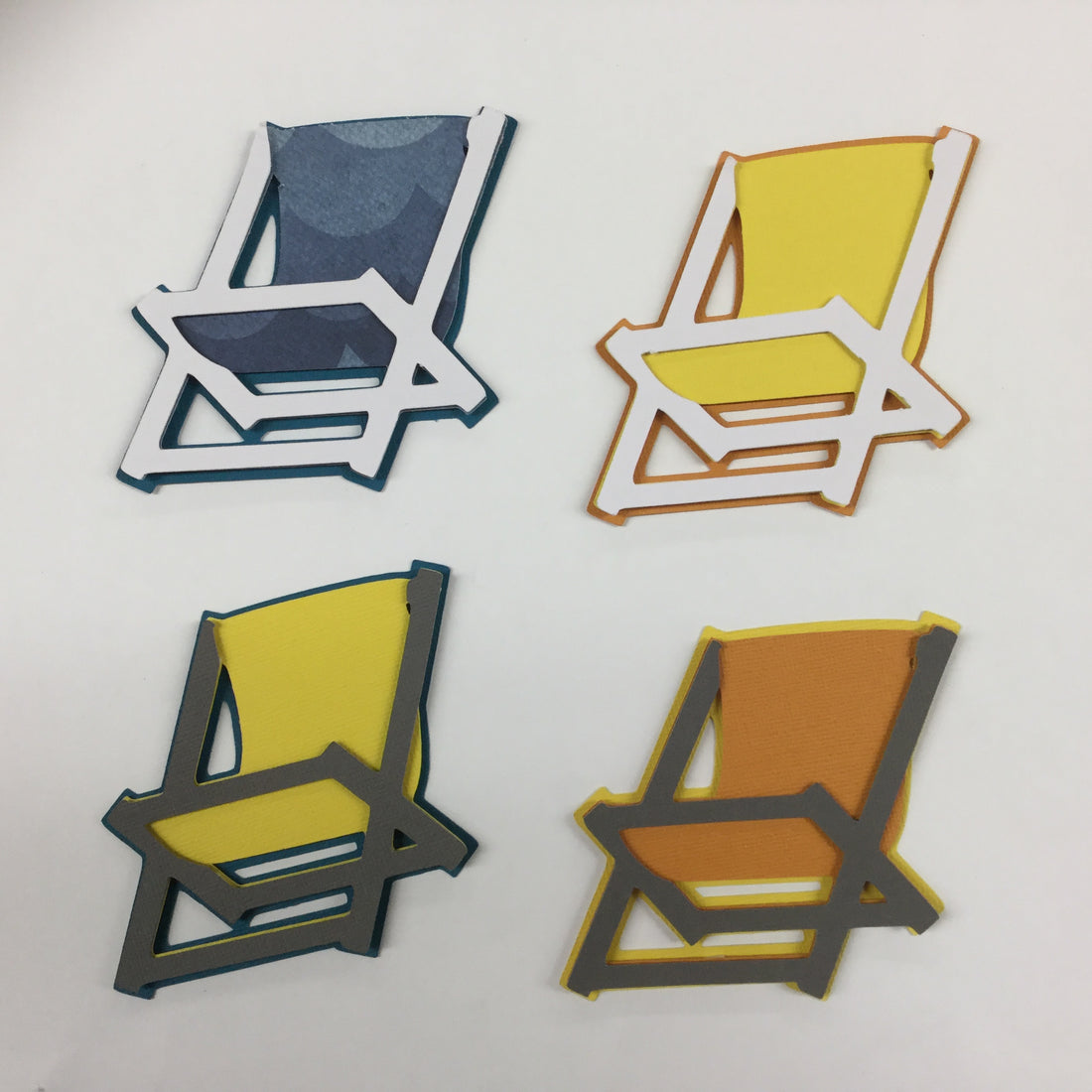 BEACH CHAIRS Custom Scrapbook Die Cuts Scrapbooksrus