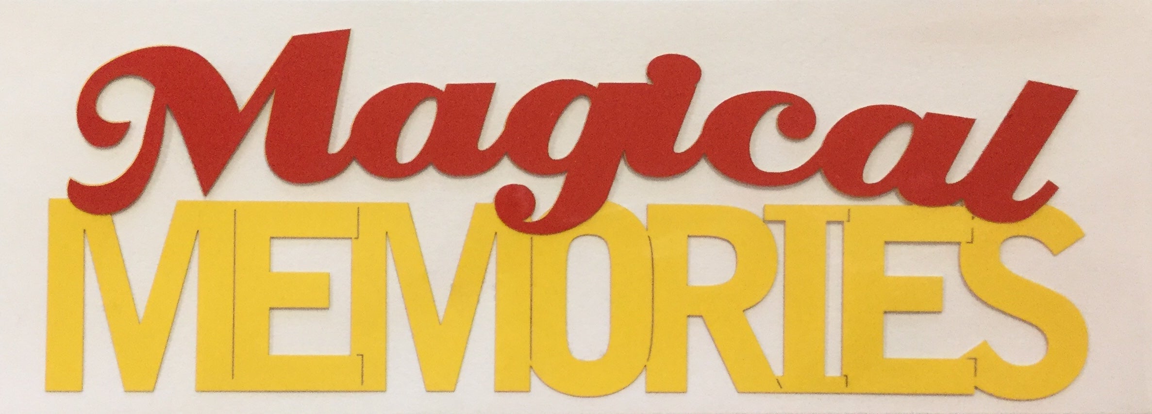 Arched Pride MAGICAL MOMENTS Disney Travel Laser Cuts 3"X9" Scrapbooksrus