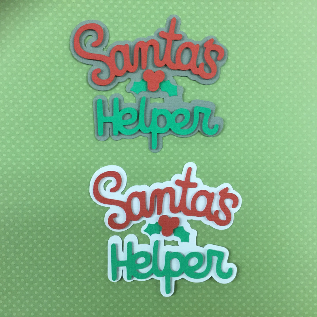 Christmas SANTA’S HELPER Custom Die Cuts Scrapbooksrus