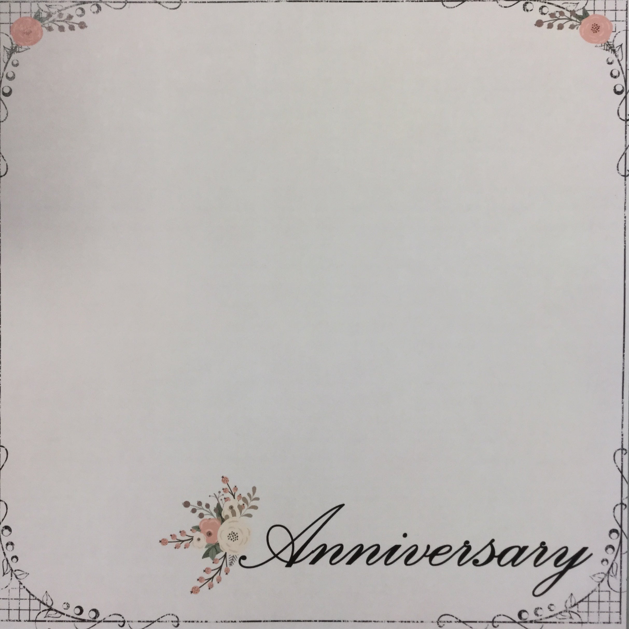 PERFECT ANNIVERSARY 12"X12" Scrapbook Customs Paper Scrapbooksrus