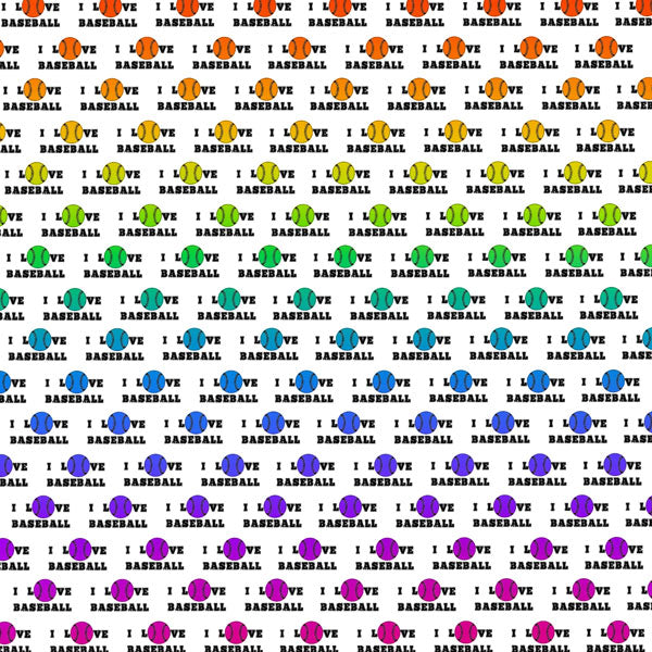 NEON SPORTS BASEBALL KIT 12"X12" Scrapbook Paper 12 Sheets Scrapbooksrus
