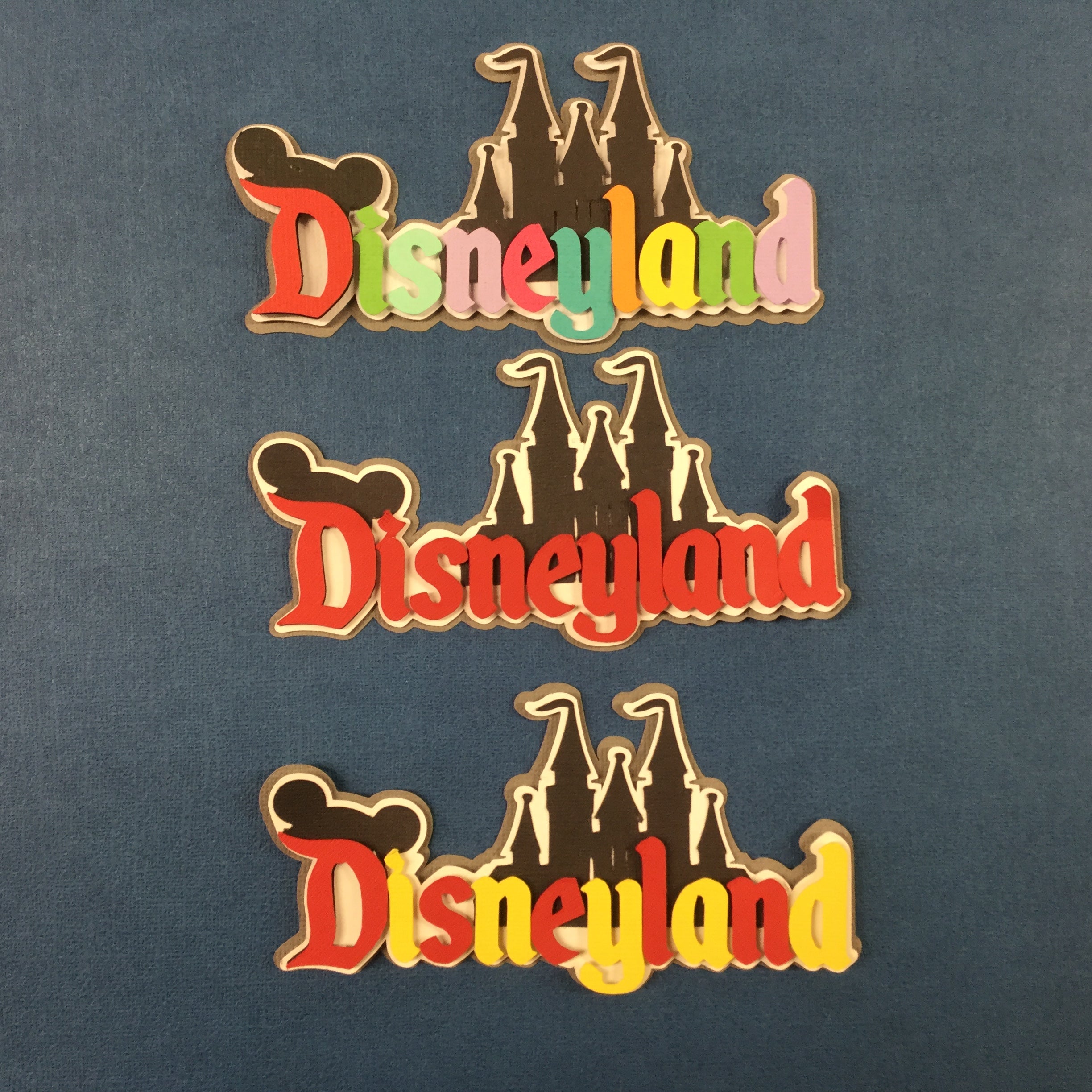 Disney DISNEYLAND Custom Die Cut Scrapbooksrus