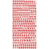 Kaisercraft RED Alpha Sticker Sheet Scrapbooksrus