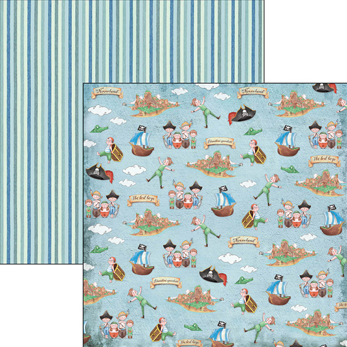 Ciao Bella NEVERLAND Paper Pad 12 Sheets Scrapbooksrus