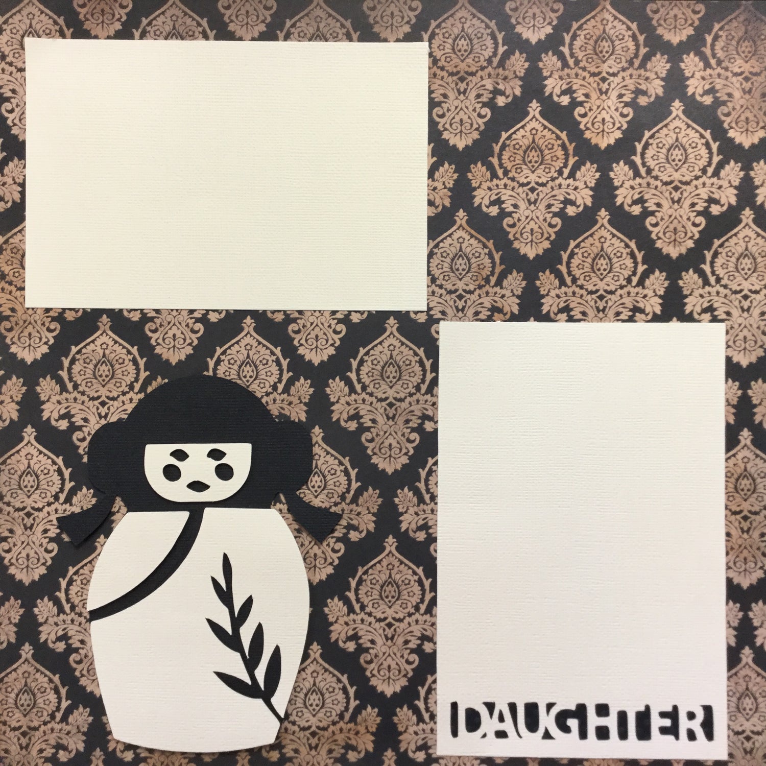 Premade Page ORIENTAL DAUGHTER (1) 12"x12" Scrapbook Scrapbooksrus