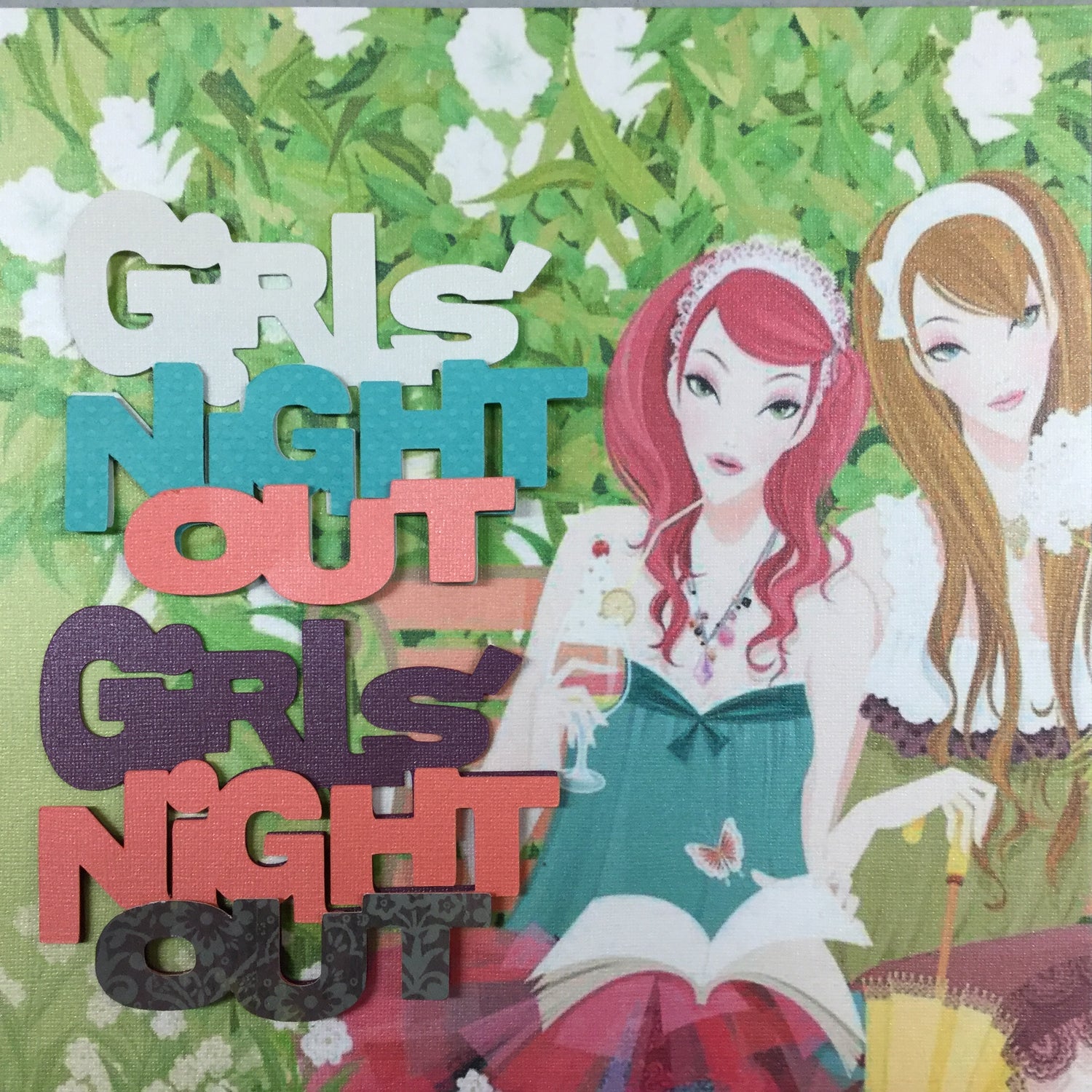 GIRLS NIGHT OUT 3D Custom Diecuts Scrapbooksrus