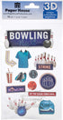 Paper House BOWLING NIGHT 3D Stickers 13pc Scrapbooksrus